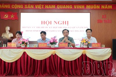 Phó Chủ tịch HĐND tỉnh Bùi Minh Hải tiếp xúc cử tri xã Sín Thầu