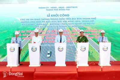 Khởi công Dự án Thành phần 1-2 thuộc Dự án Đầu tư xây dựng đường Vành đai 4 - Thành phố Hồ Chí Minh