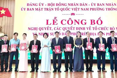 Phường Thống Nhất còn 11 tổ dân phố sau sắp xếp