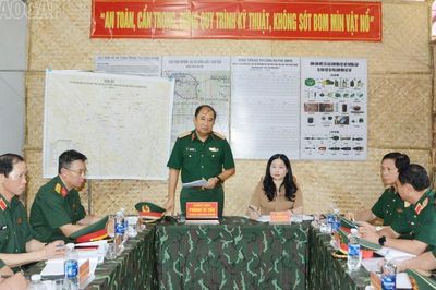 Bộ Tổng Tham mưu kiểm tra công tác rà phá bom, mìn tại tỉnh Lào Cai