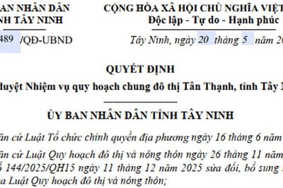 Quy hoạch đô thị Tân Thạnh 11.800ha tại Tây Ninh: Trọng điểm giao thương vùng Đồng Tháp Mười