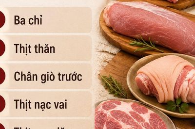 6 phần thịt thơm ngon nhất của con lợn, chứa nhiều dinh dưỡng: Đi chợ nên ưu tiên mua