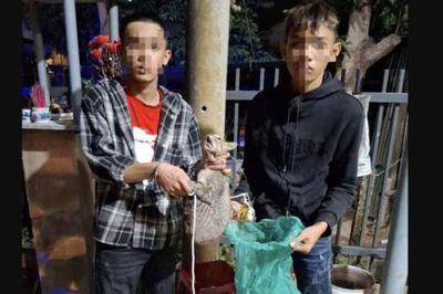 Công an tuần tra lúc rạng sáng, bắt giữ 2 đối tượng 'miu tặc'