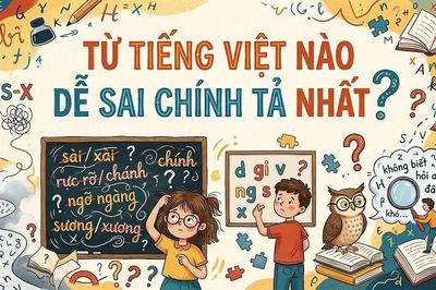 Thử tài chính tả: 3 từ tiếng Việt quen thuộc, bạn viết đúng mấy từ?
