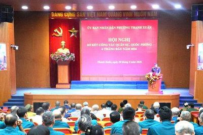 Phường Thanh Xuân hoàn thành tốt nhiệm vụ quân sự, quốc phòng 6 tháng đầu năm