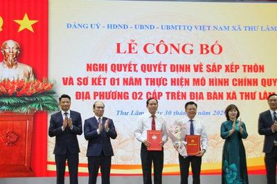 Xã Thư Lâm công bố 34 thôn sau sắp xếp