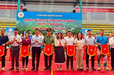 Khai mạc thi đấu môn bóng đá và cầu lông Đại hội TDTT tỉnh Cao Bằng 2026