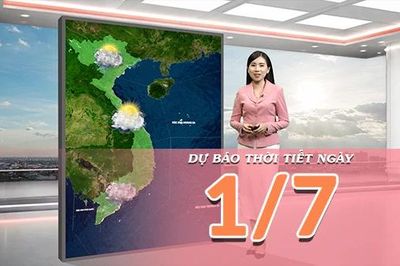 [Video] Dự báo thời tiết ngày 1/7/2026: Mưa lớn bao trùm Bắc Bộ, Trung Bộ chỉ còn nắng nóng cục bộ tại một vài nơi