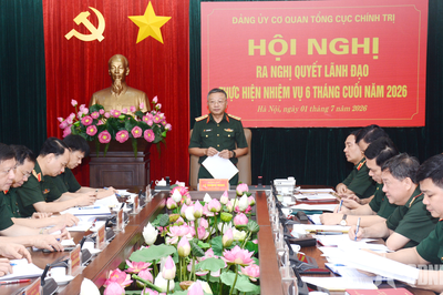 Thượng tướng Lê Quang Minh chủ trì hội nghị Đảng ủy Cơ quan Tổng cục Chính trị