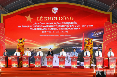 TP Hồ Chí Minh: Khởi công các công trình, dự án trọng điểm với tổng vốn đầu tư hơn 253.000 tỷ đồng