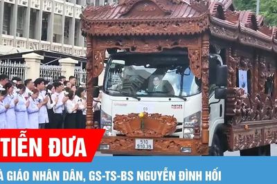 Hàng trăm nhà giáo, sinh viên, y bác sĩ tiễn đưa GS-TS-BS Nguyễn Đình Hối