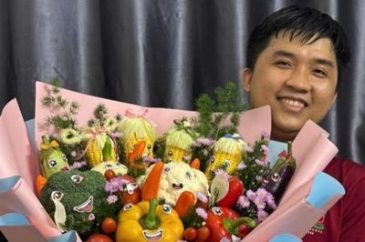 9X Cần Thơ biến rau củ thành quà tặng 'không đụng hàng', khách liên tục chốt đơn