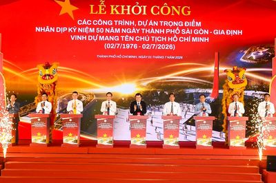 Mừng 50 năm mang tên Bác, TPHCM khởi công 8 dự án hơn 253.000 tỷ đồng