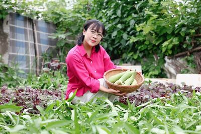 Mẹ đảm ở Hà Nội biến khu đất trống dưới chung cư thành vườn rau 200m2 xanh tốt