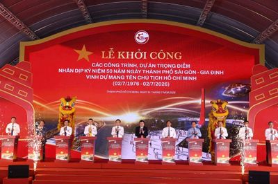 Dấu mốc 50 năm mang tên Bác, TP.HCM khởi công 8 dự án trọng điểm hơn 253.000 tỷ đồng