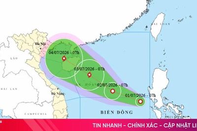 Xuất hiện áp thấp nhiệt đới trên Biển Đông, gió giật cấp 8