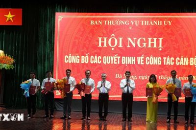 Ban Thường vụ Thành ủy Đà Nẵng công bố các quyết định về công tác cán bộ