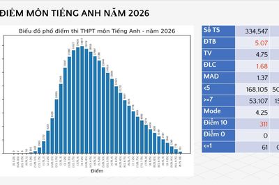 Điểm trung bình môn tiếng Anh thấp không phải vấn đề chất lượng dạy và học