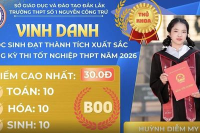 Nữ thủ khoa điểm tuyệt đối 30/30 tổ hợp B00 'nói không' với việc học thâu đêm đến kiệt sức