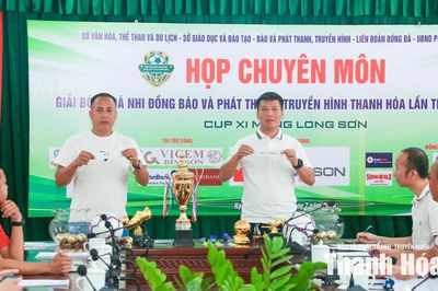 Bốc thăm chia bảng Giải Bóng đá Nhi đồng Báo và Phát thanh, truyền hình Thanh Hóa