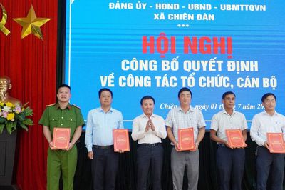 Thành lập Đảng bộ cơ sở Công an xã Chiên Đàn
