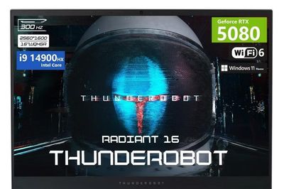 Thunderobot Radiant 16: Laptop gaming RTX 5080 và 64GB RAM giảm giá mạnh 40%