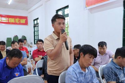 Phó Chủ tịch HĐND tỉnh Bùi Minh Hải tiếp xúc cử tri xã Quảng Lâm