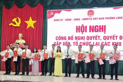 Phường Long Thành sắp xếp còn 9 khu phố