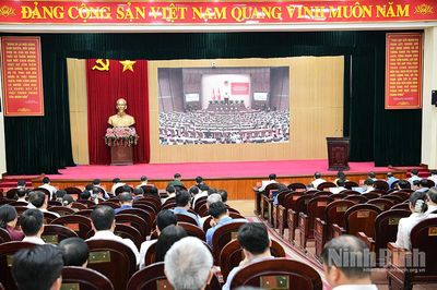 Hội nghị toàn quốc sơ kết 1 năm 6 tháng thực hiện Nghị quyết số 57-NQ/TW ngày 22/12/2024 của Bộ Chính trị về đột phá phát triển khoa học, công nghệ, đổi mới sáng tạo và chuyển đổi số quốc gia