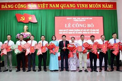 Phong Phú sắp xếp từ 25 tổ dân phố thành 10 tổ dân phố mới
