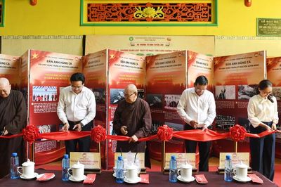 Chùa Tuyền Lâm khánh thành Không gian văn hóa Hồ Chí Minh, triển lãm chào mừng 50 năm Thành phố mang tên Bác