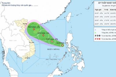 Áp thấp nhiệt đới trên Biển Đông có thể mạnh thành cơn bão số 1 năm 2026