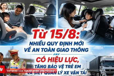 Từ 15/8, nhiều quy định mới về an toàn giao thông có hiệu lực