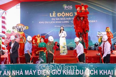 Động thổ dự án Nhà máy điện gió Khai Long
