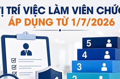 5 bậc nghề nghiệp mới đối với vị trí việc làm viên chức từ 1/7