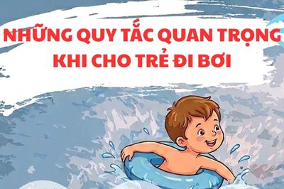 Cha mẹ nào cũng cần biết 5 quy tắc sống còn này khi cho con đi bơi!