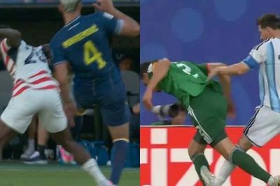 Tuyển thủ Mỹ nhận thẻ đỏ, Messi bị 'vạ lây'