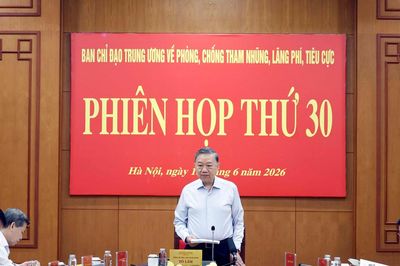 Quy định về bộ máy của BCĐ Trung ương về phòng, chống tham nhũng, lãng phí, tiêu cực