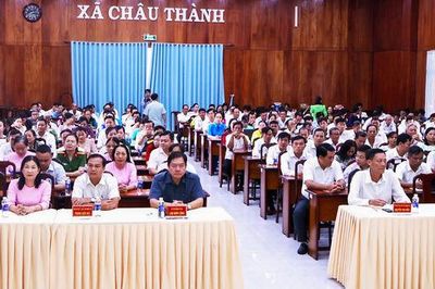 Xã Châu Thành giảm từ 23 ấp, khu phố xuống còn 11 ấp