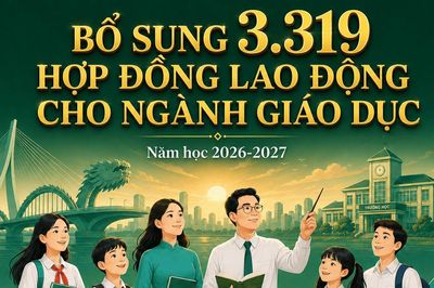 Bổ sung 3.319 hợp đồng lao động cho ngành giáo dục