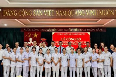 Công bố quyết định thành lập Trạm Y tế xã Tiên Phước