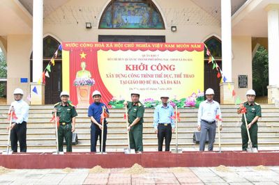Khởi công xây dựng công trình thể dục, thể thao tại xã Đa Kia