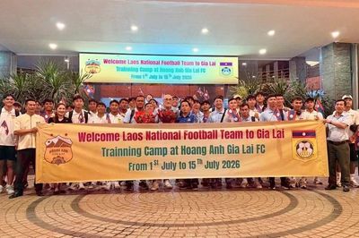 Đội tuyển Lào bắt đầu chuyến tập huấn tại Gia Lai