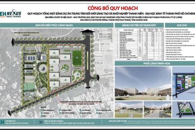 Công bố Quy hoạch tổng mặt bằng dự án Trung tâm Đổi mới sáng tạo và Khởi nghiệp thanh niên tại phường Nam Nha Trang, tỉnh Khánh Hòa