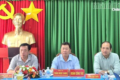 Ban Nội chính Tỉnh ủy làm việc với Đảng ủy xã Tây Ninh Hòa và Đảng ủy xã Hòa Trí