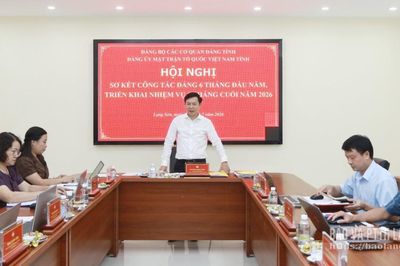 Đảng ủy MTTQ Việt Nam tỉnh triển khai nhiệm vụ 6 tháng cuối năm 2026