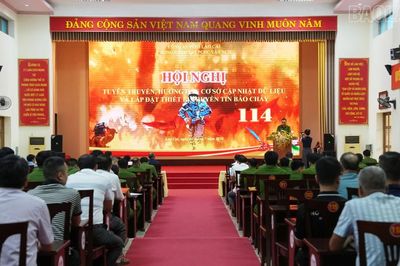Lào Cai đẩy mạnh triển khai kết nối thiết bị truyền tin báo cháy 114 tại cơ sở