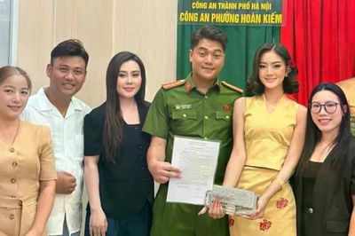 Nhận lại tài sản thất lạc, Hoa hậu Văn hóa thế giới cảm ơn Công an Việt Nam