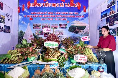 Đặc sản địa phương được trưng bày, giới thiệu tại ngày hội OCOP