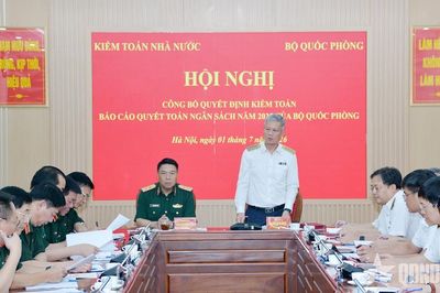 Kiểm toán nhà nước công bố quyết định kiểm toán tại Bộ Quốc phòng